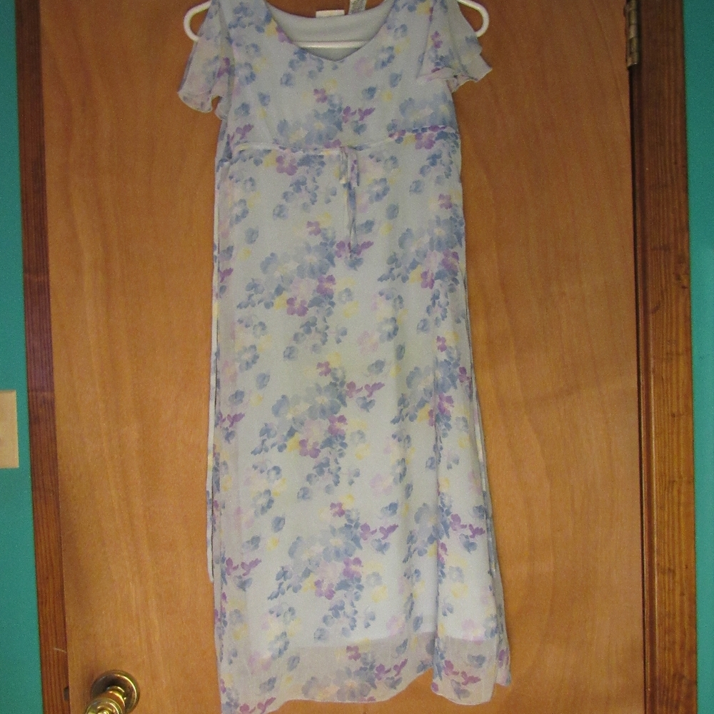 Girls blue long dress